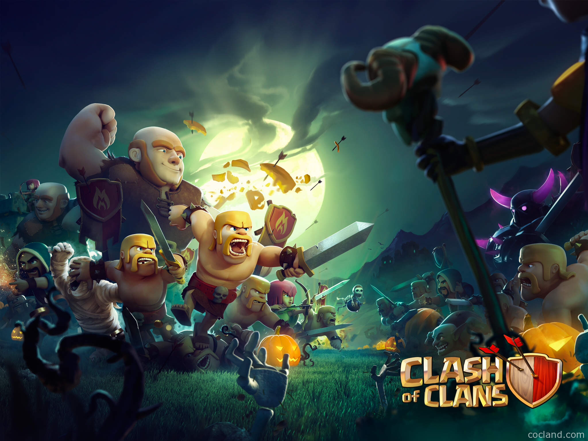 Clash Of Clans Wallpaper Heroes Units City Wallpaper And Artworks