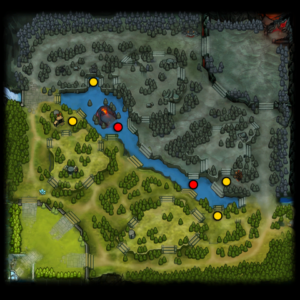 runes in dota 2 map