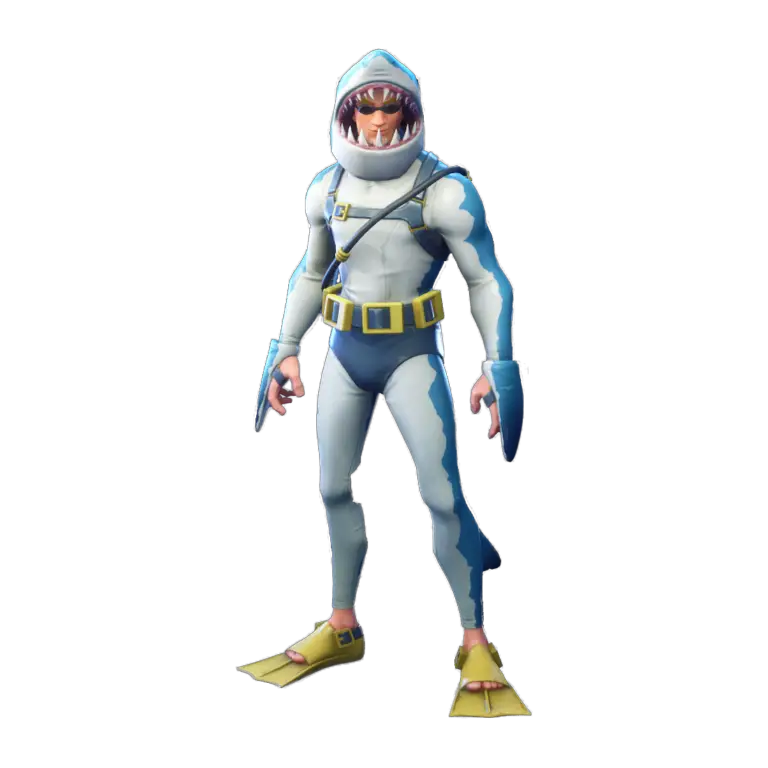 Chomp Sr - Fortnite Skin - White Shark Outfit