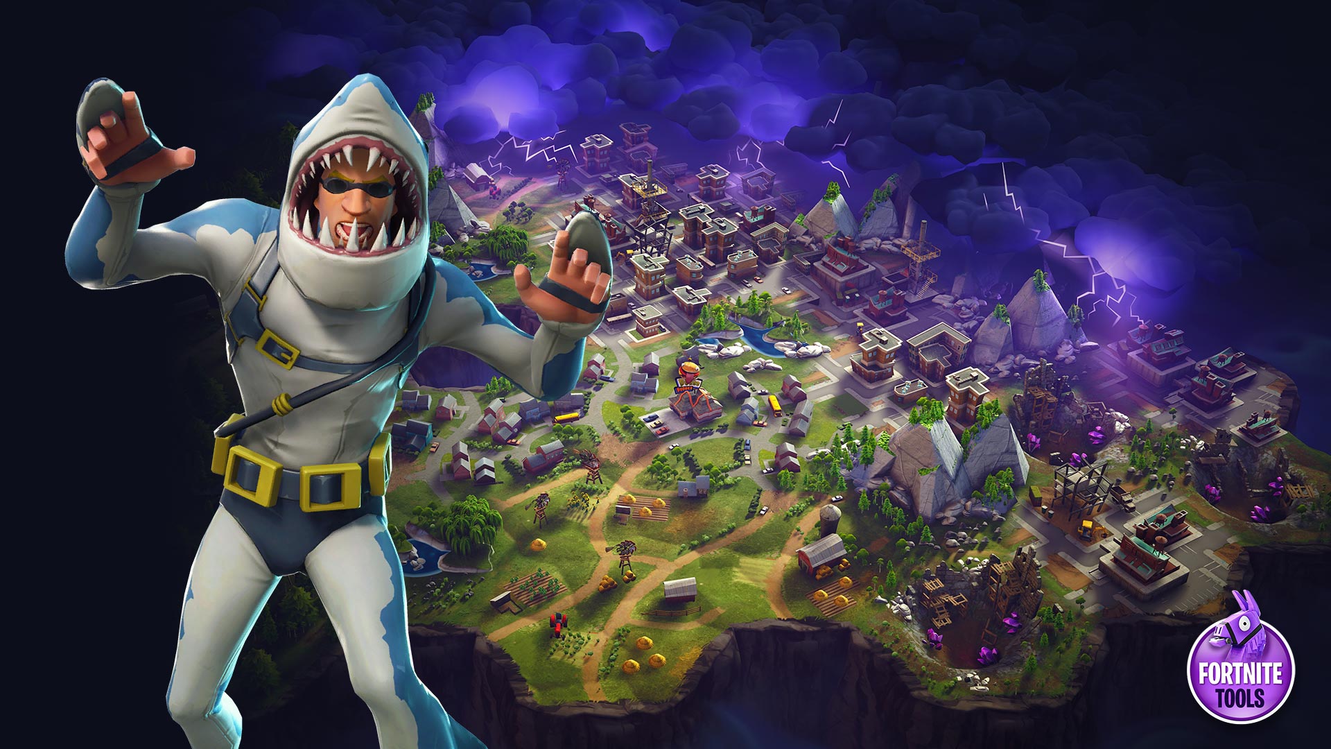 Chomp Sr - Fortnite Skin - White Shark Outfit