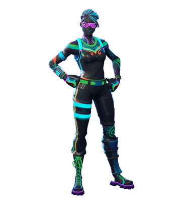 Nitelite Fortnite Png Nitelite Fortnite Skin Female Neon Party Outfit