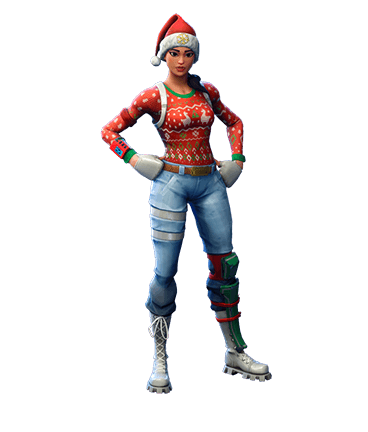 Girl Christmas Fortnite Skins Nog Ops Fortnite Skin Female Xmas Outfit