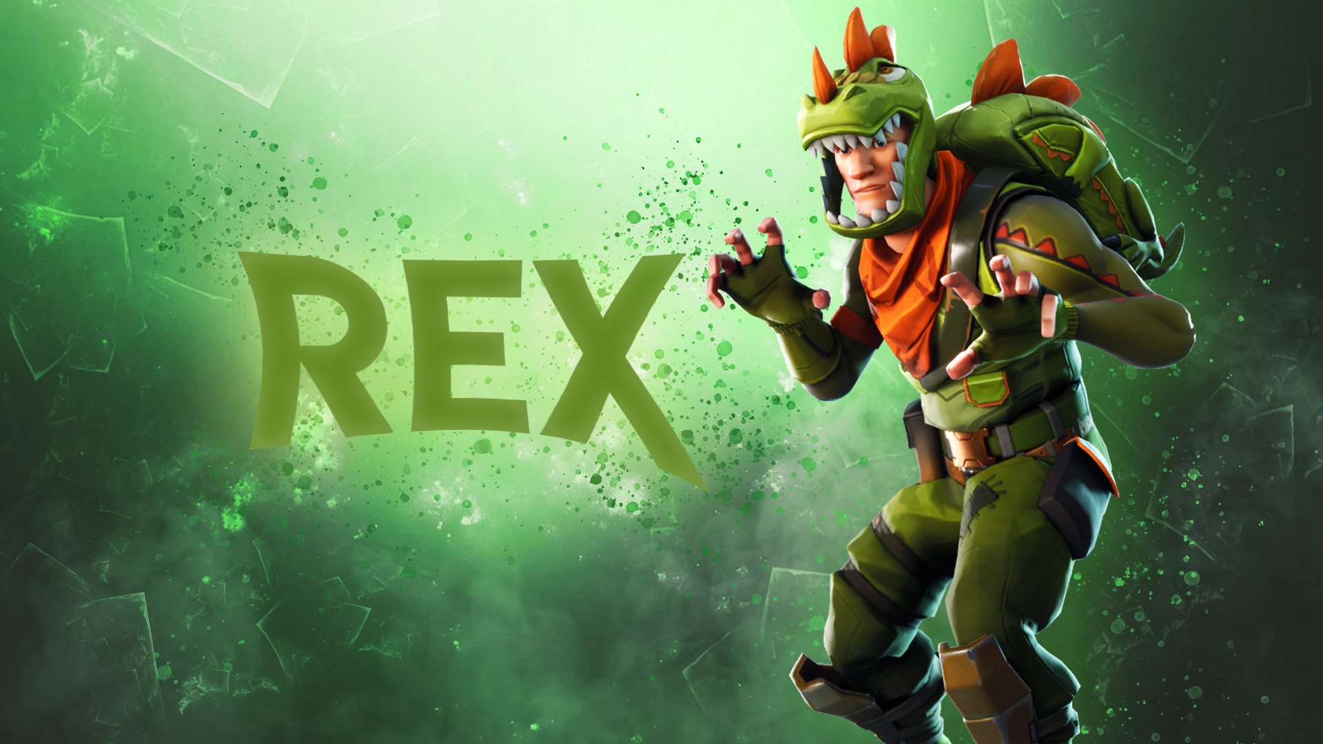 Rex- Fortnite Skin - Green Dinosaur Outfit