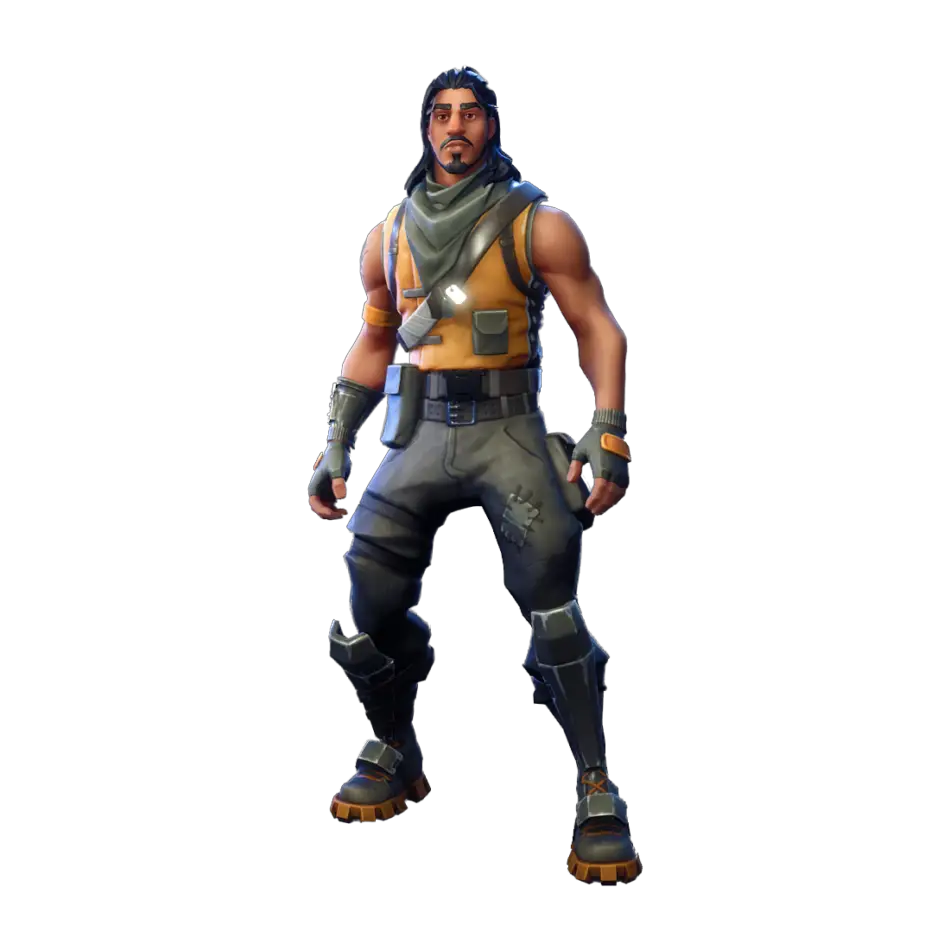 Tracker - Fortnite Skin - Male Military Skin with Long Hair