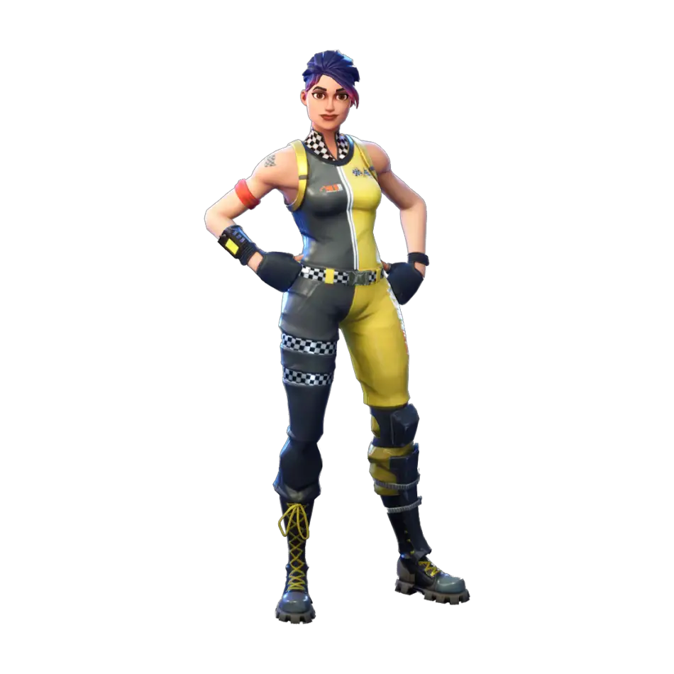 Whiplash - Fortnite Skin - Female Crash Test Dummy Outfit