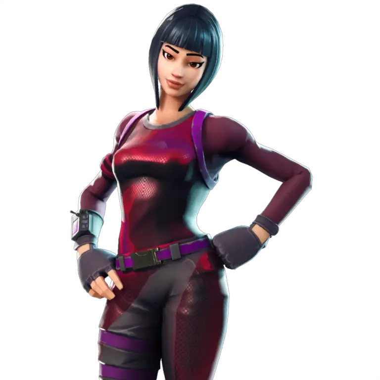 Brilliant Striker - Fortnite Skin - Purple Short Haired Girl