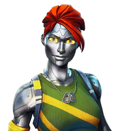 Chromium - Fortnite Skin - Chrome Figher Girl