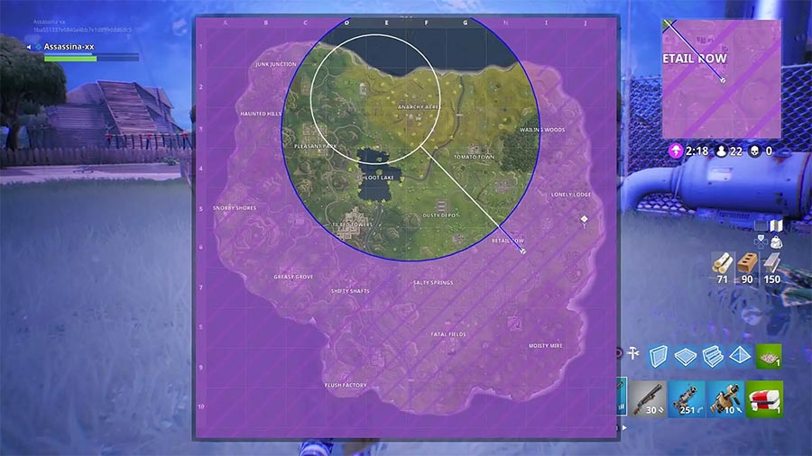 Fortnite Map - Keep your back to the Storm