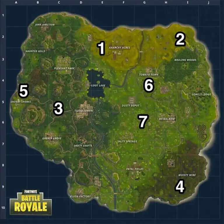 Top Fortnite Battle Royale Landing Spots For Beginners