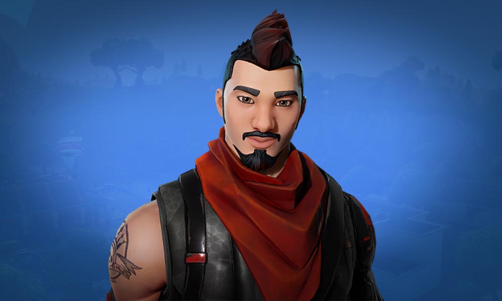 Midnight Ops - Fortnite Skin - Mustache Mohawk Costume