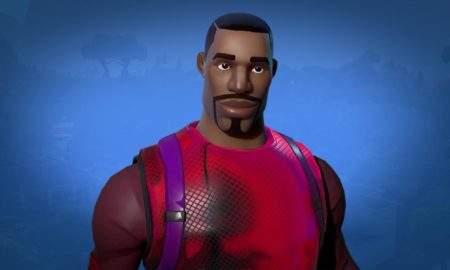 Radiant Striker Fortnite Skin Red Gradient Shirt Glossy - 