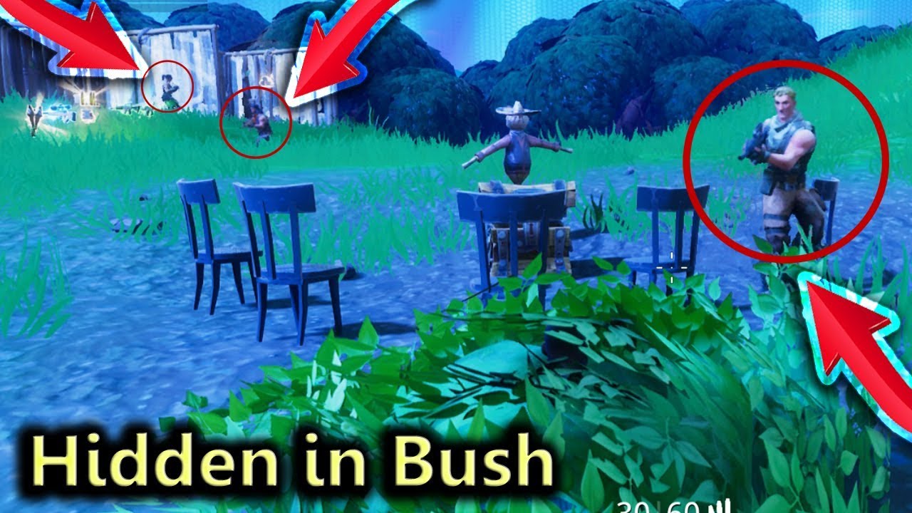 How to Hide in Fortnite Bushes