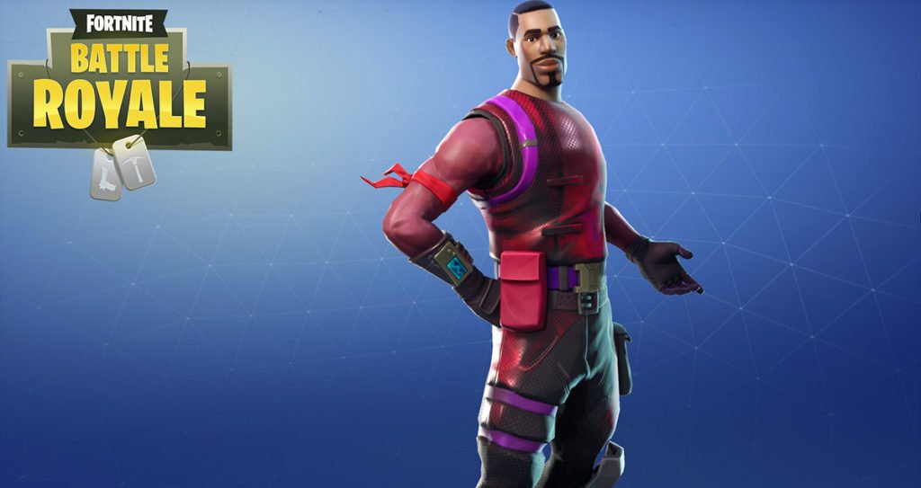 Radiant Striker Fortnite Skin Red Gradient Shirt (Glossy)