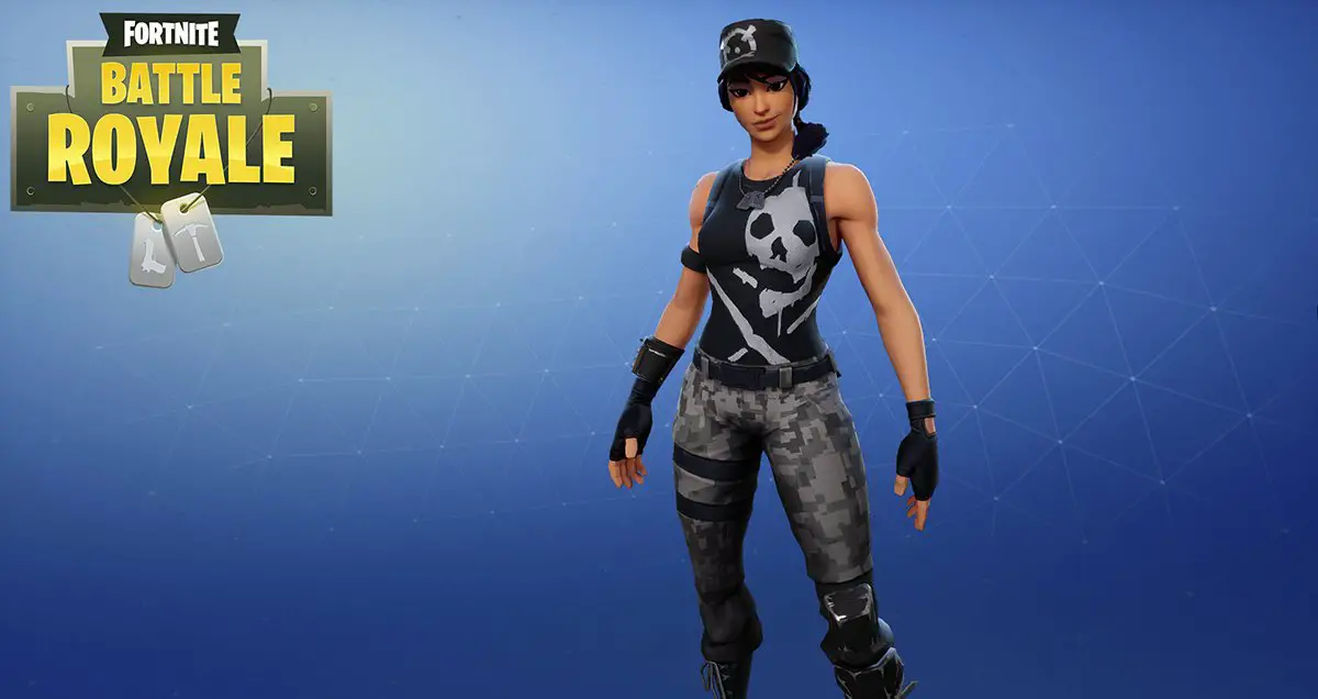 Survival Specialist - Fortnite Skin - Girl with Skull Shirt