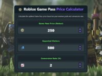 Roblox Game Pass Price Calculator