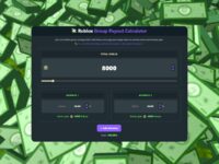 Roblox Group Payout Calculator