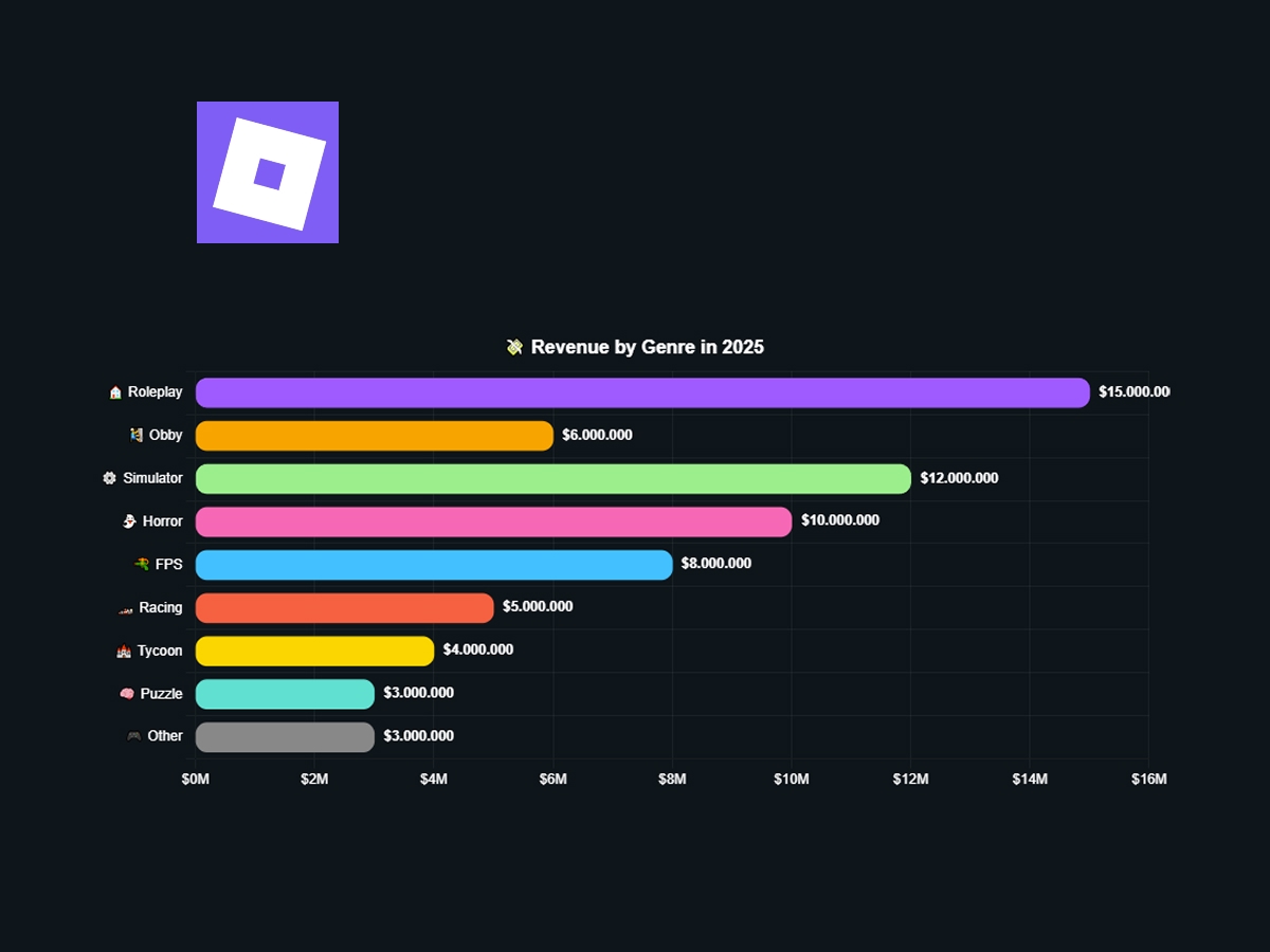 Roblox Revenue by Genre