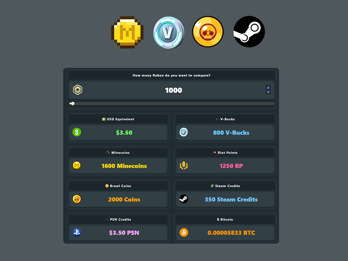 Robux V-Coin Minecoin
