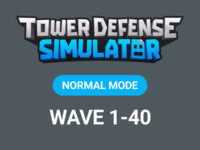 Tower Defense Simulator - Normal Mode Wave 1-40