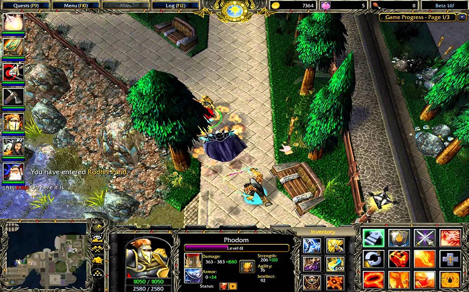 Карта rpg wow для warcraft 3