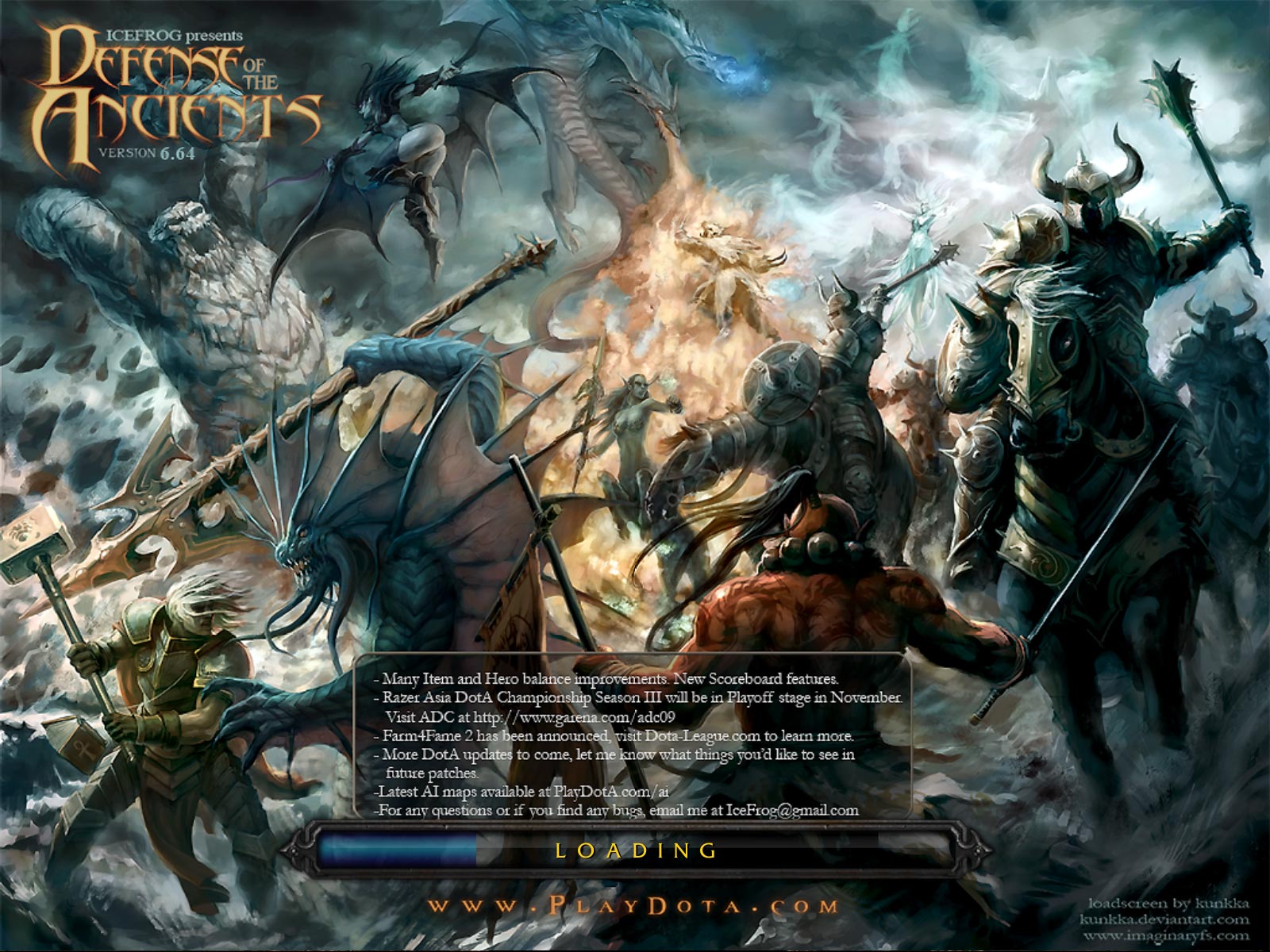 Defense of the Ancients 6.64 Wallpaper Image Wc3 Load