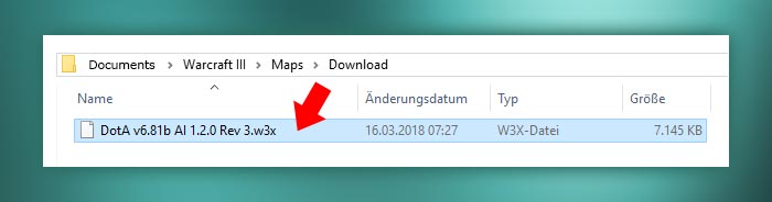 Dota 6.81b w3x map installation