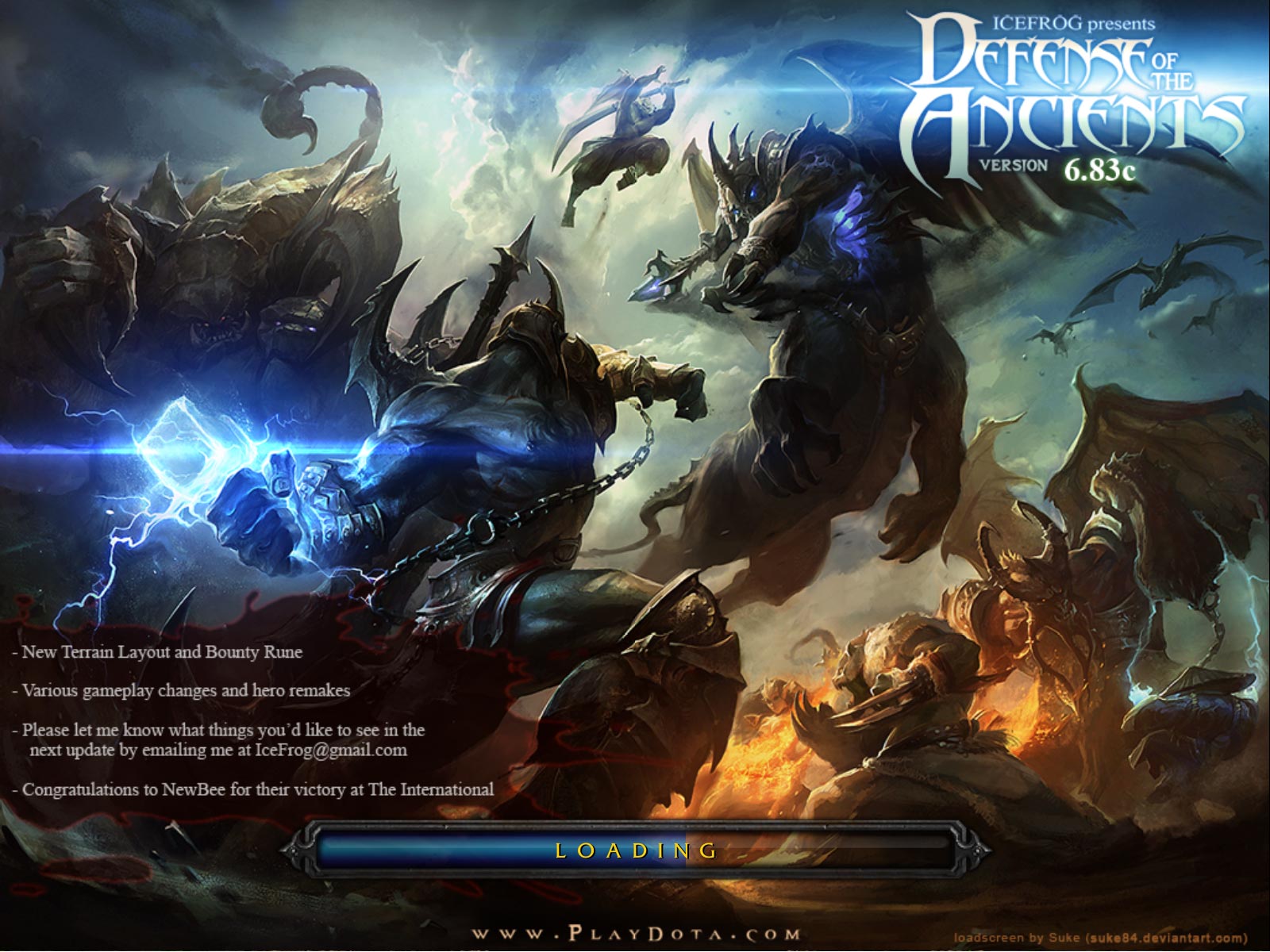 Dota 6.83c Loading Screen