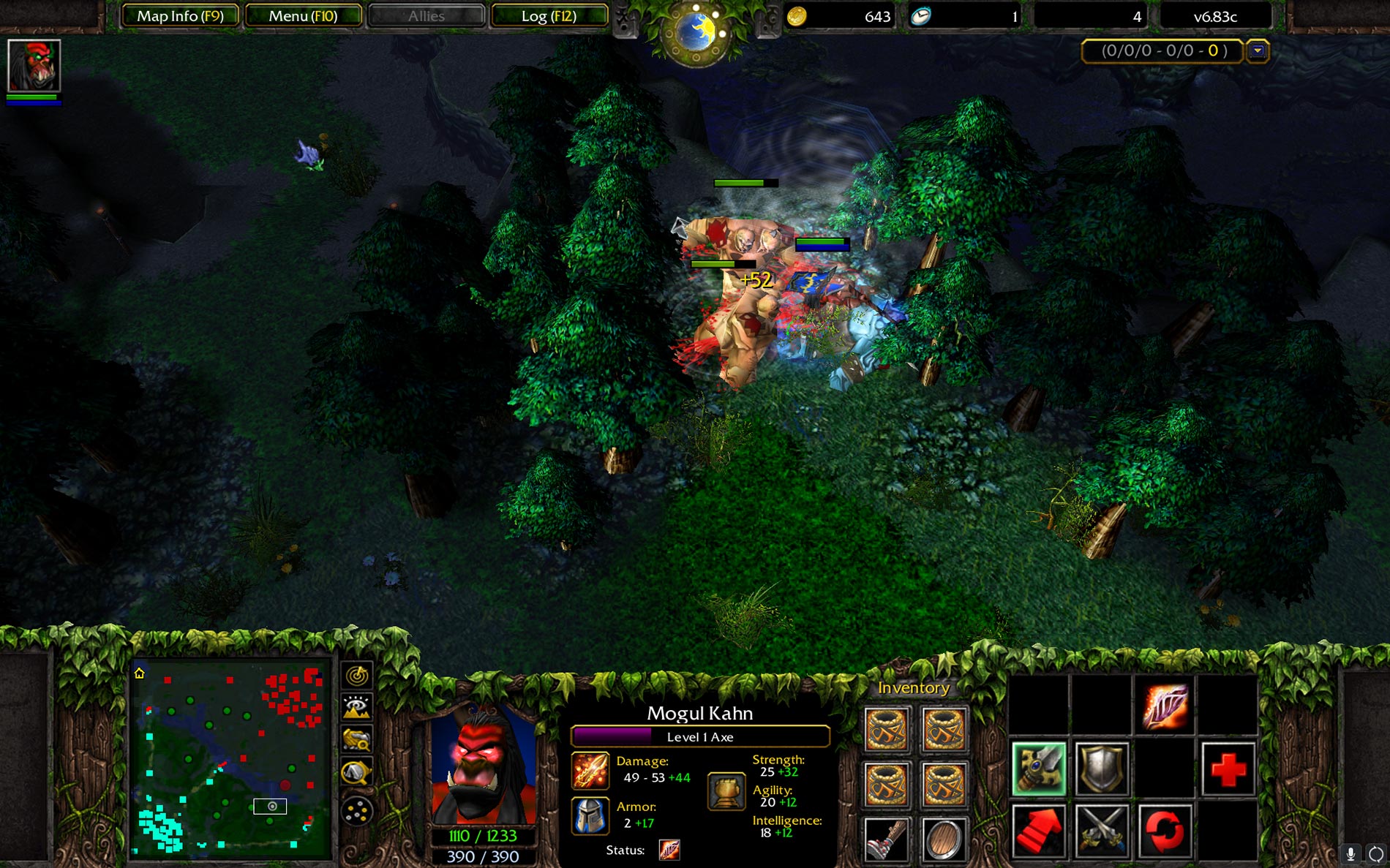 Wood Farming in Warcraft 3 Dota Jungle