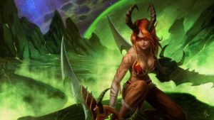 Female Illidan Demon Hunter Elf Wallpaper