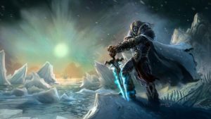 Wallpaper Warcraft 3 Undead Arthas Ice Sword