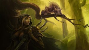 Warcraft 3 Elf Forest Wallpaper