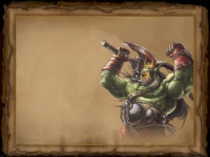 Warcraft Reign of Chaos Pergament Orc