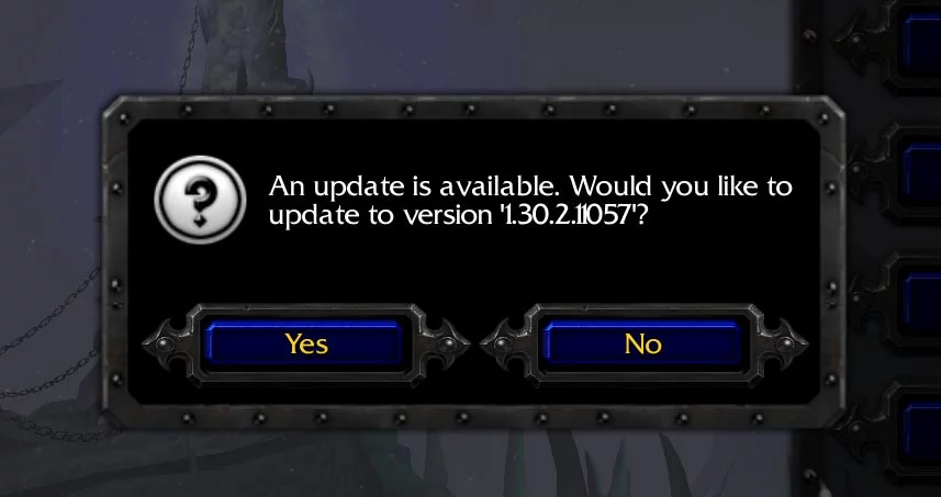 Warcraft 3 Patch 1.30.2.11 Window