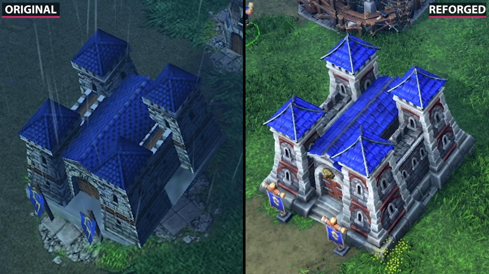 Warcraft 3 Reforged Building Comparison