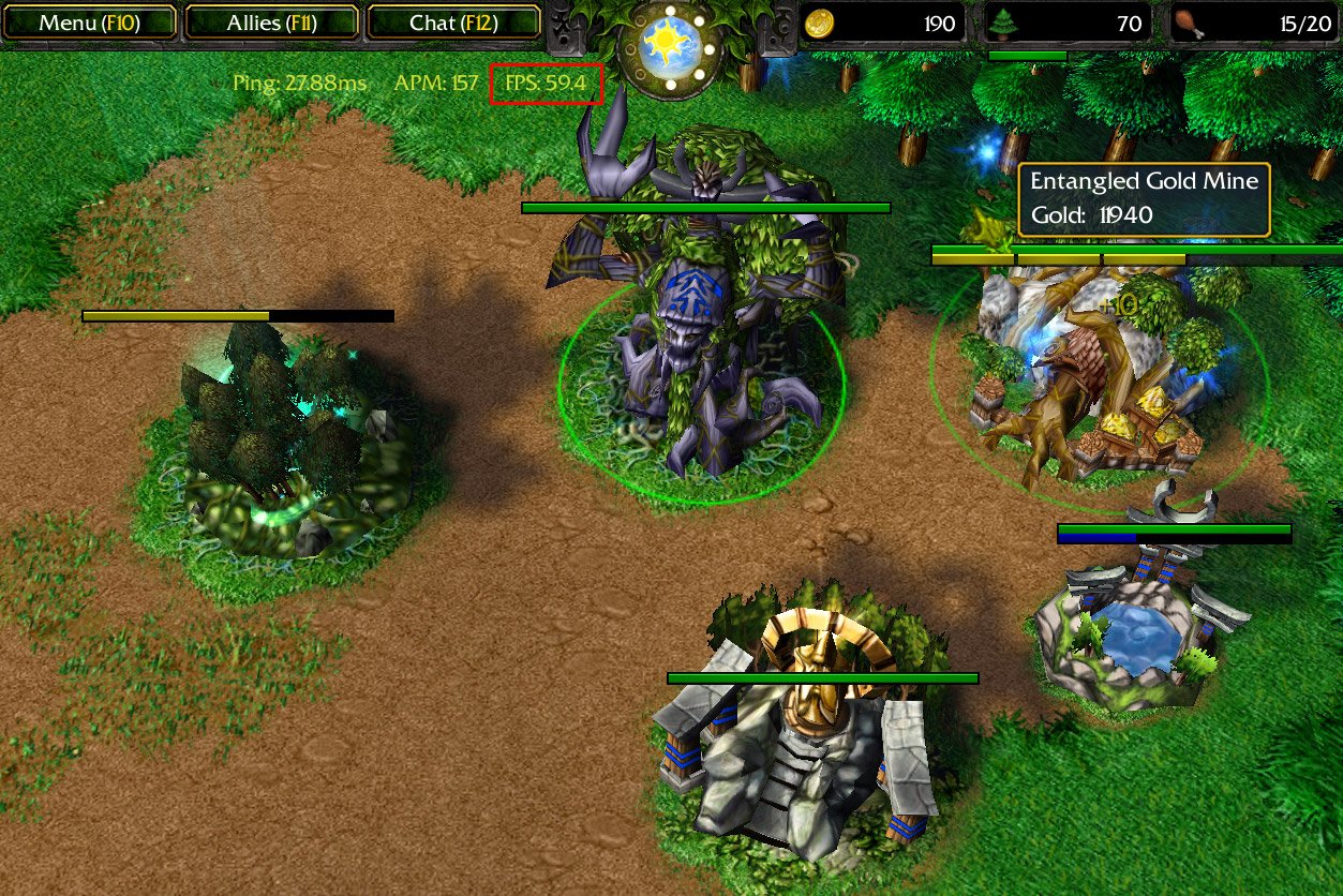 Warcraft 3 Show FPS