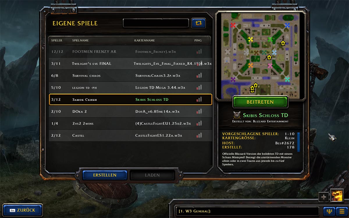 warcraft 3 battlenet custom games