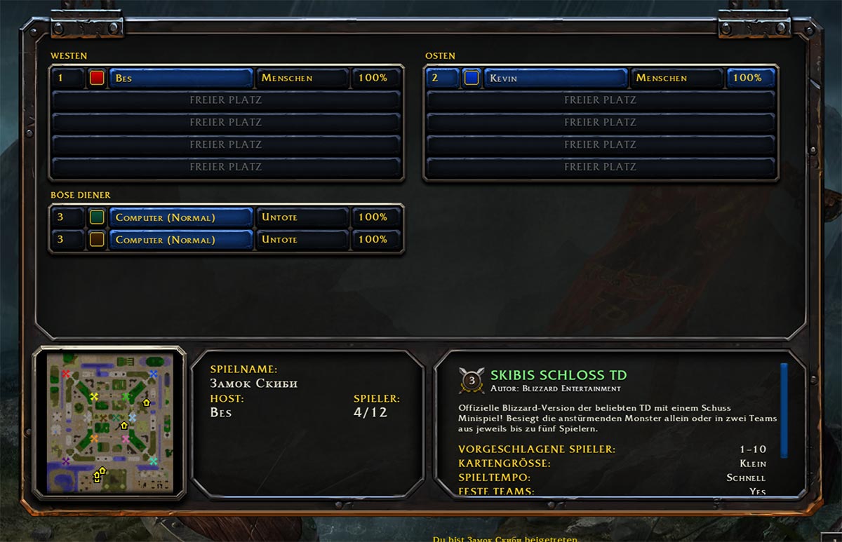 Warcraft 3 Reforged Custom Games Lobby