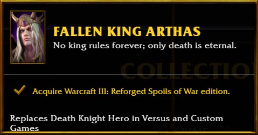 Arthas Fallen King Skin Info