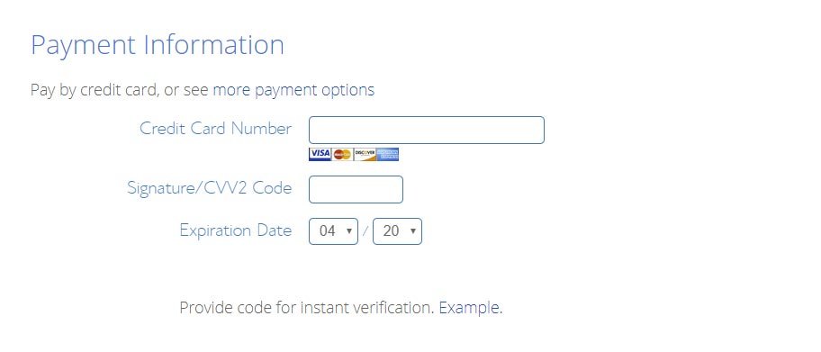 Bluehost Hosting Payment