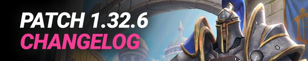 Changelog of Warcraft 3 Reforged Patch 1.32.6