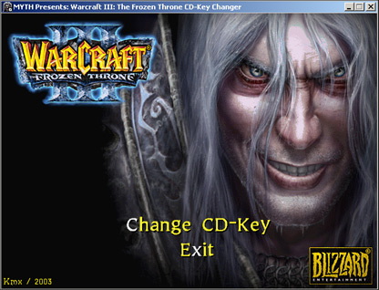 Warcraft 3 CD Key Changer The Frozen Throne