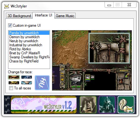 Warcraft 3 Styler Interface
