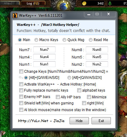 Warkey Hotkey Features