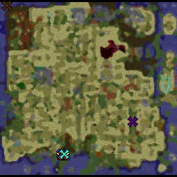 Warcraft 3 Sunken City Minimap