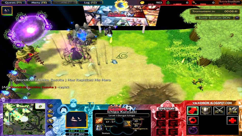 map warcraft 3 naruto shippuden