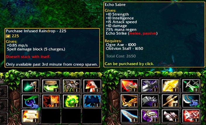 Dota 6.88v3 RGC Screenshot Items