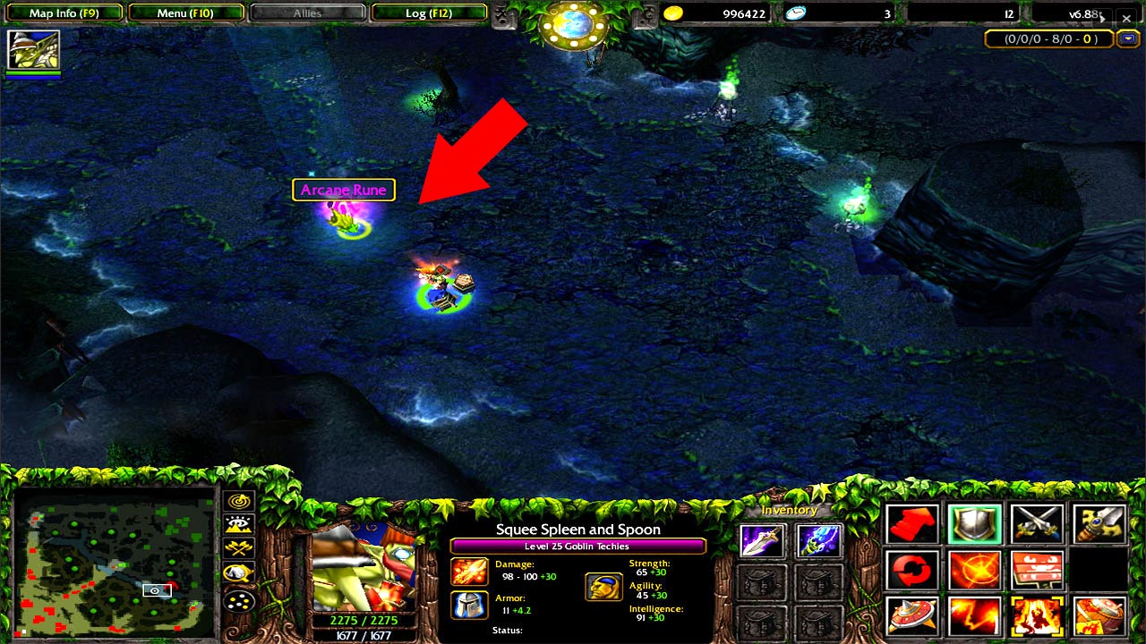 Dota 6.88v3 RGC Screenshot Arcane Rune